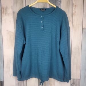 Lane Bryant Blue Long Sleeve Thermal Shirt Size 14/16